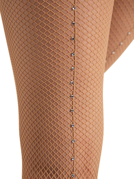 Capezio Professional Fishnet with Rhinestone Seam